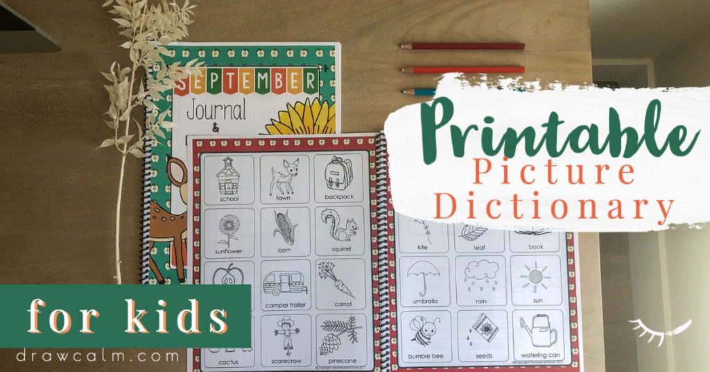 A printable picture dictionary for September can be helpful to students when they are writing in their journals.